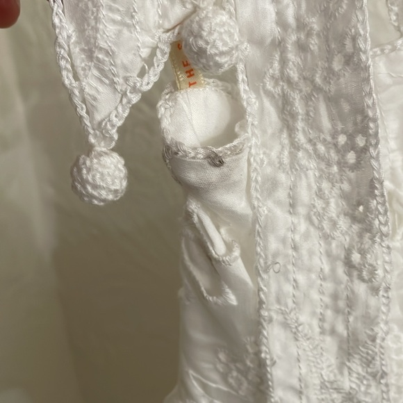 FARM RIO Women's Off-White Midi Dress Size S - Picture 5 of 9